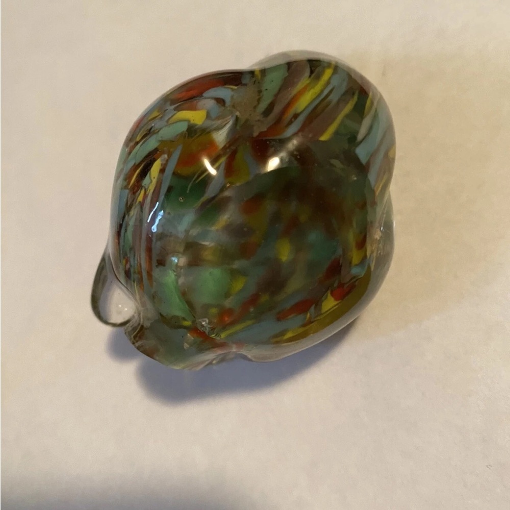 Vintage Blown Art Multicolor Glass Bird Figurine Paperweight Made in Japan - Picture 8 of 9